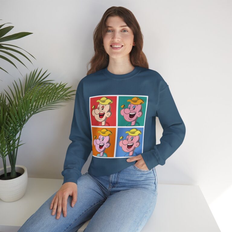 Pop Art Sailor Icon Multi-Panel Design Sweatshirt