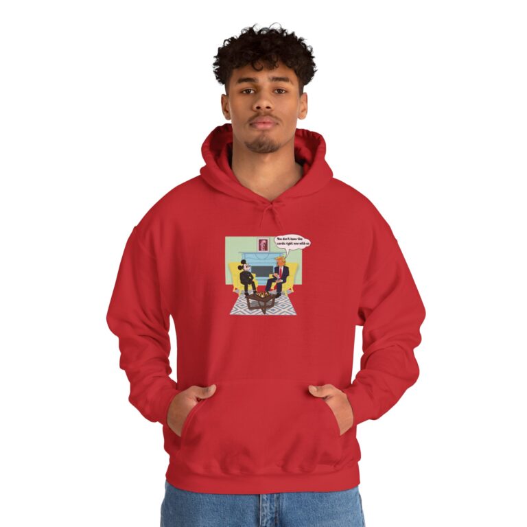Satirical Face-Off Illustration Art Hoodie