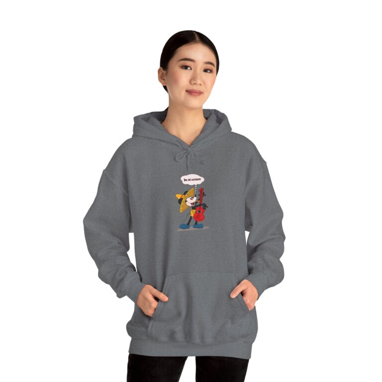 Playful Guitarist Illustration Hoodie